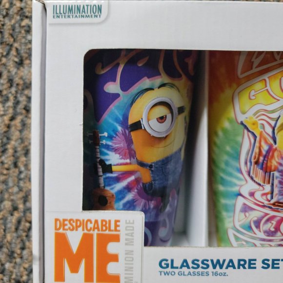 NIB Despicable Me Collectible Glassware Set of 2 Glasses - Picture 9 of 10